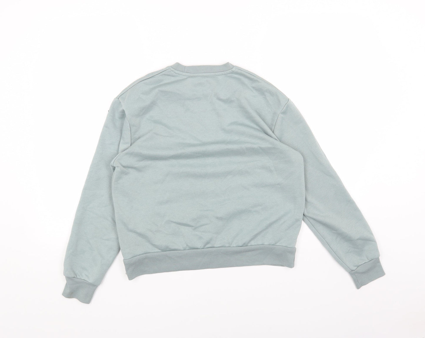 Primark Womens Green Cotton Pullover Sweatshirt Size 4 Pullover