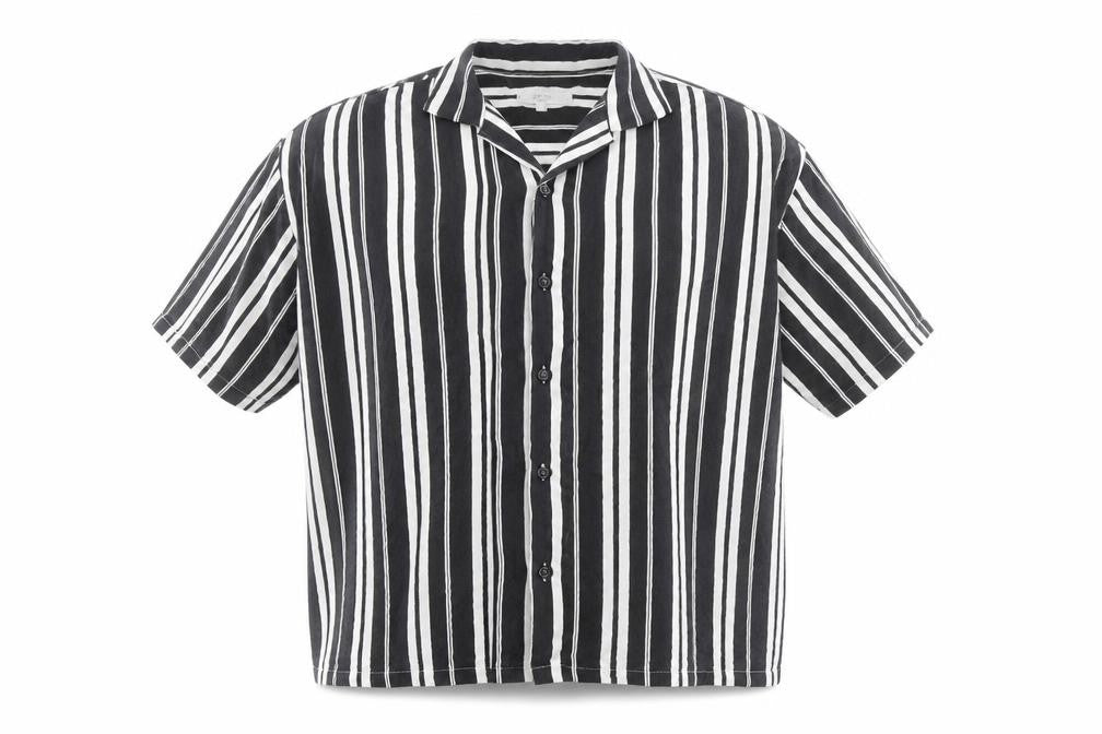 Mens UK Size M Loom Multicoloured  Button-Up Short Sleeve Casual Shirt