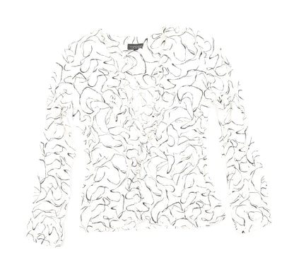 Womens UK Size 10 Topshop White Basic Blouse