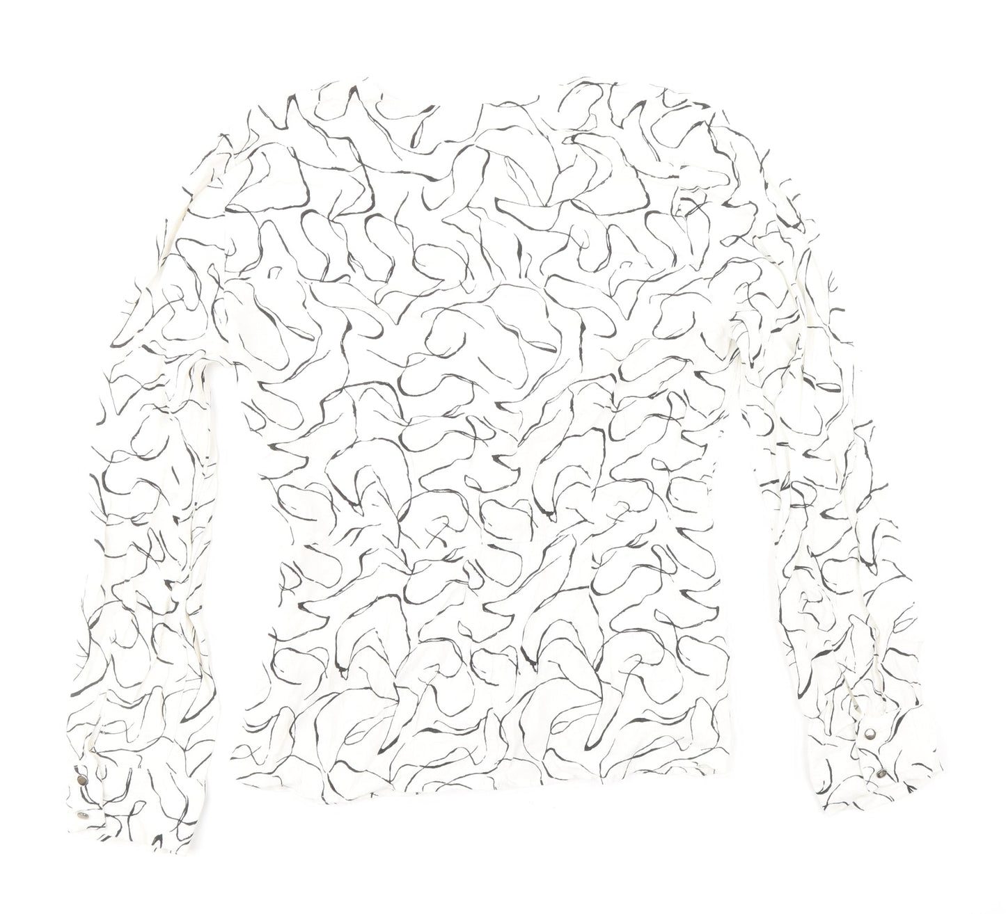 Womens UK Size 10 Topshop White Basic Blouse