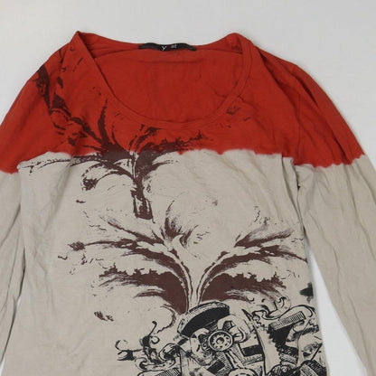Womens UK Size M Yest Multicoloured Basic T-Shirt