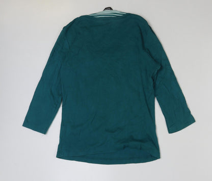 Womens UK Size M M&Co Green Basic T-Shirt
