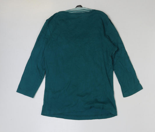 Womens UK Size M M&Co Green Basic T-Shirt