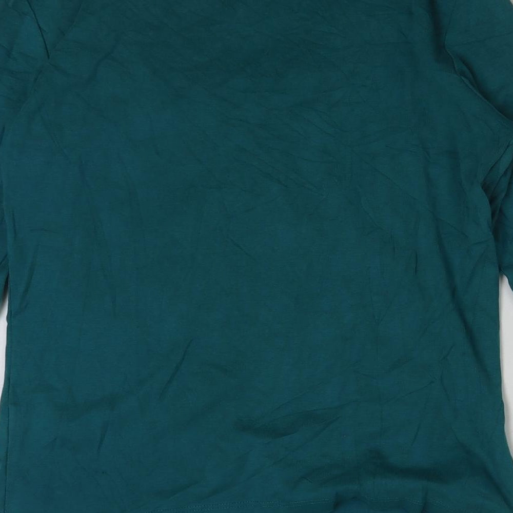 Womens UK Size M M&Co Green Basic T-Shirt
