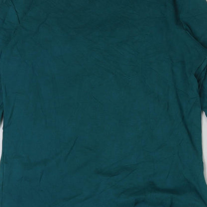 Womens UK Size M M&Co Green Basic T-Shirt