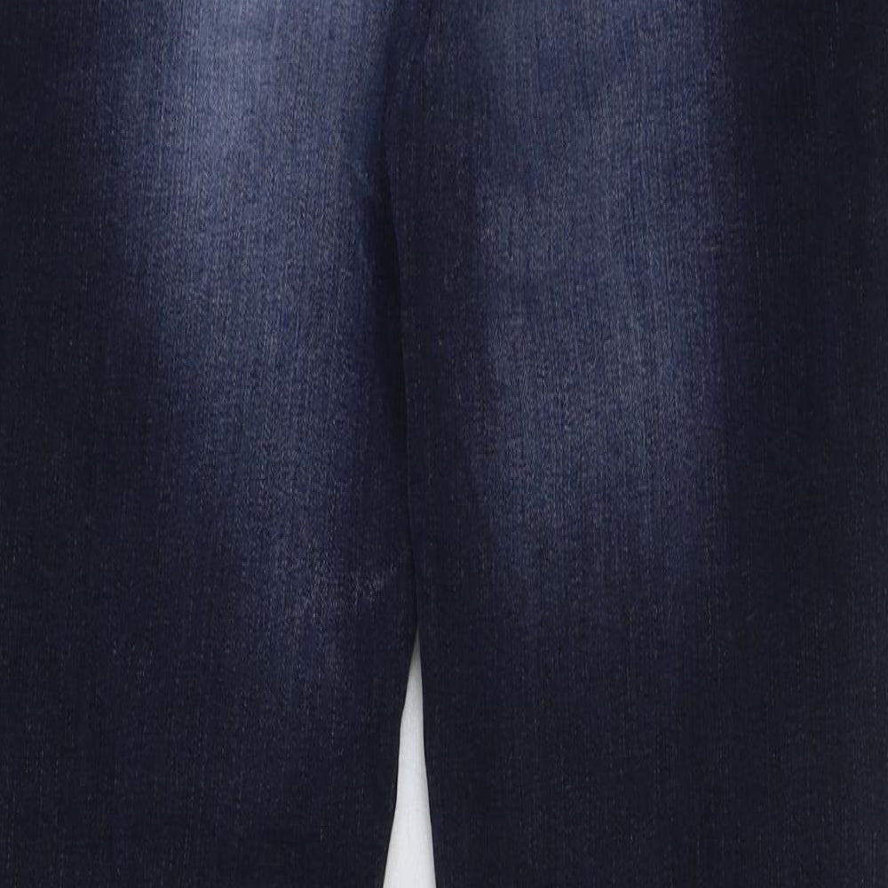 Blue fire Mens Blue Cotton Skinny Jeans Size 27 in L29 in Regular Button