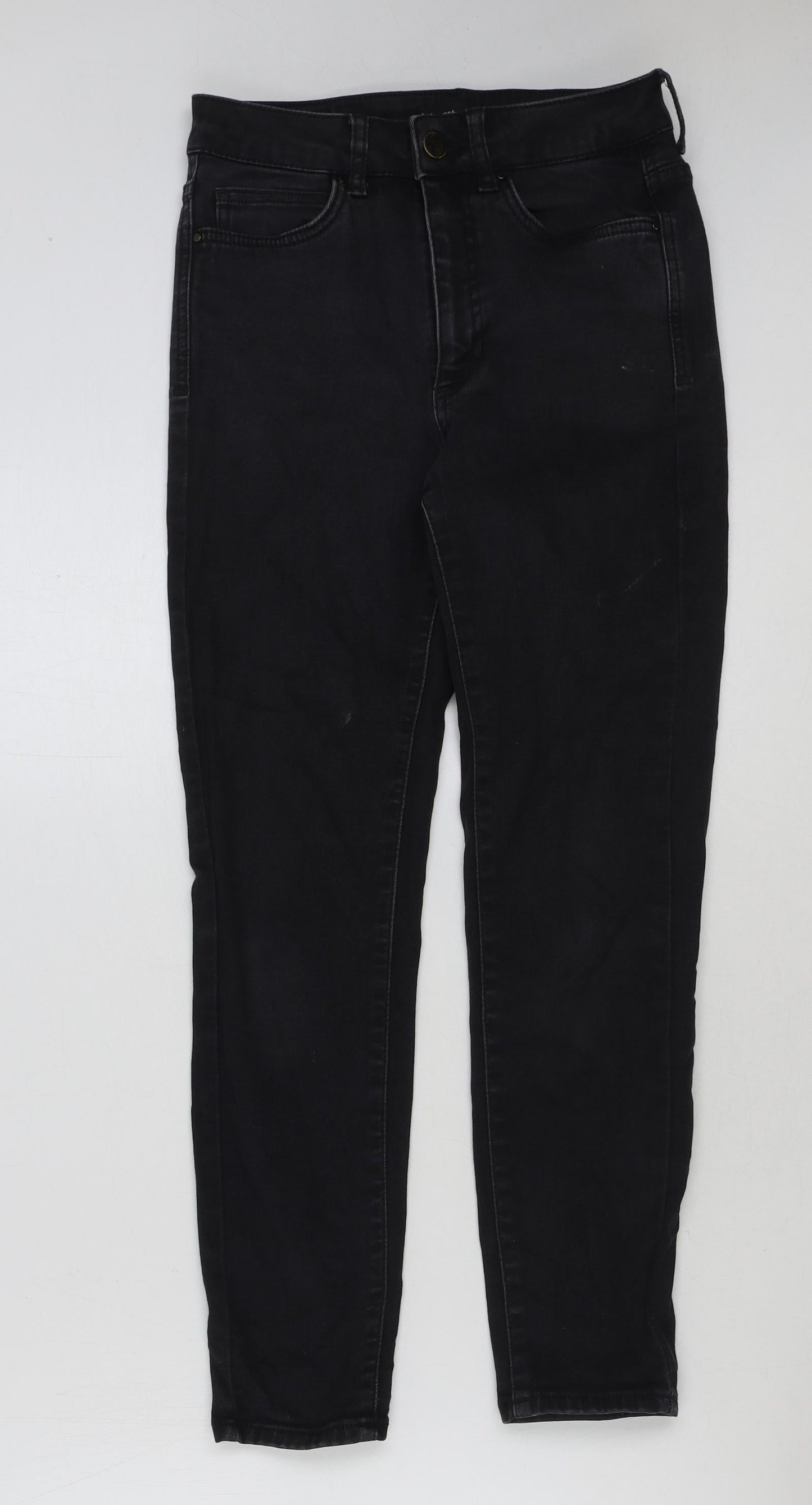 Womens UK Size 8 Marks and Spencer Regular Fit Skinny Black Jeans