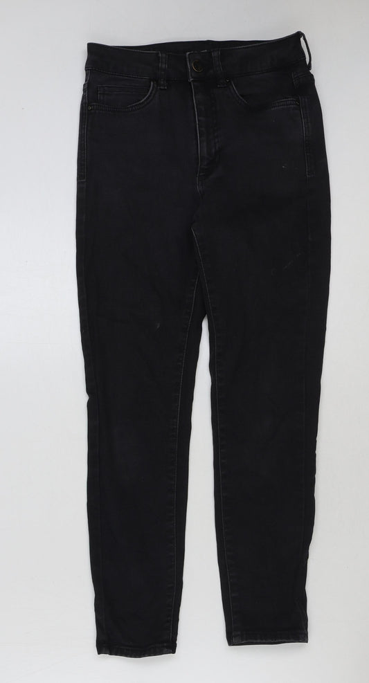 Womens UK Size 8 Marks and Spencer Regular Fit Skinny Black Jeans