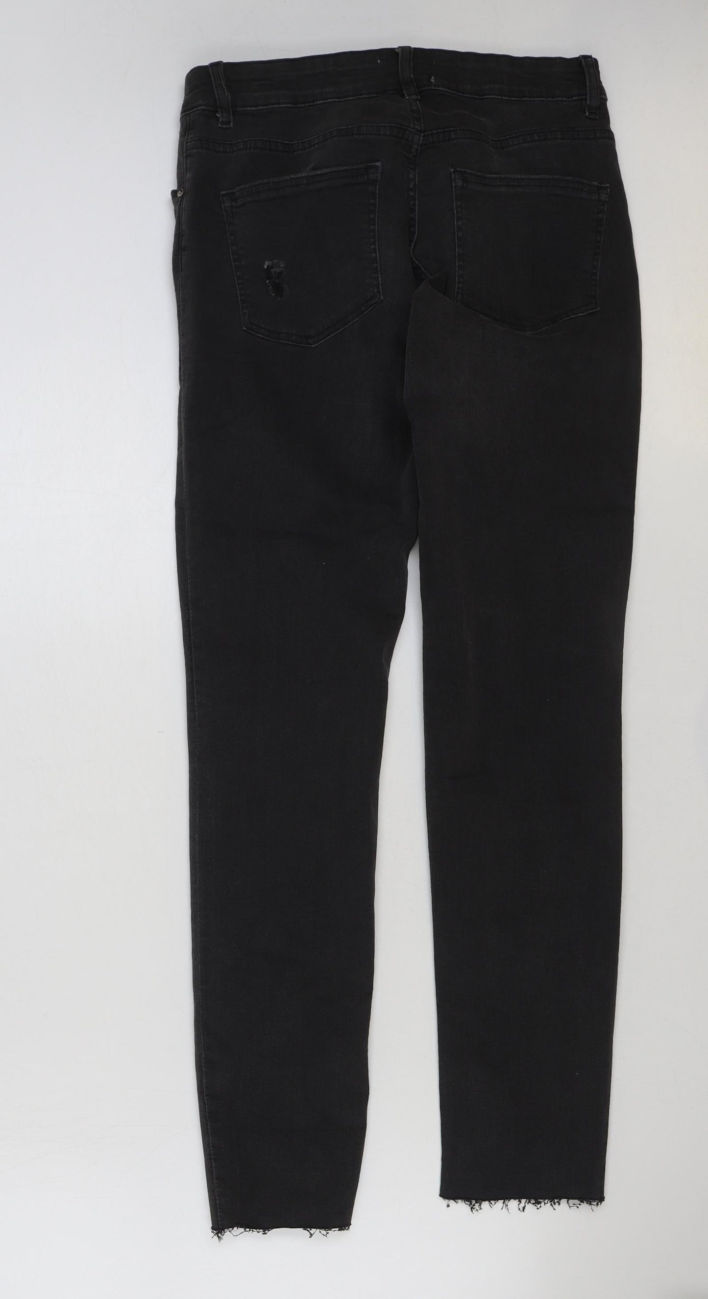 Womens UK Size 10 H&M Regular Fit Skinny Black Jeans