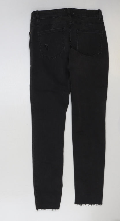 Womens UK Size 10 H&M Regular Fit Skinny Black Jeans