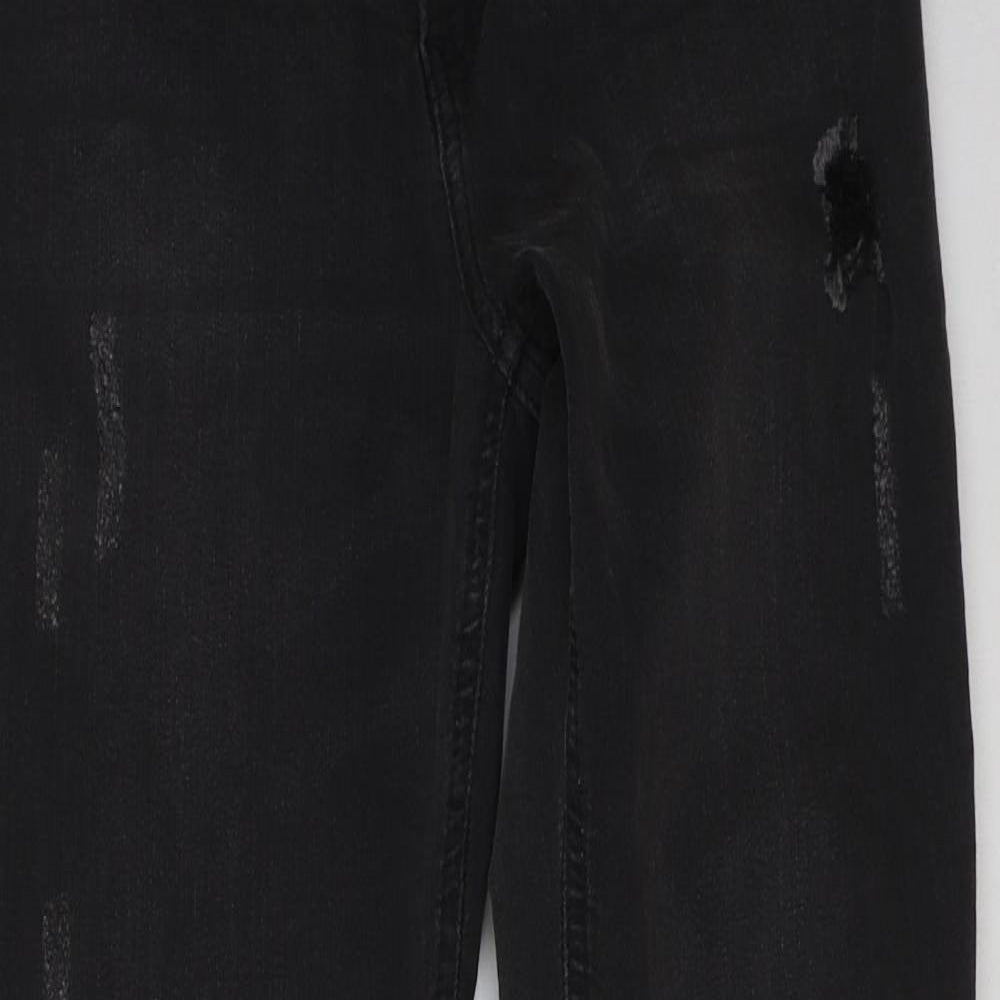 Womens UK Size 10 H&M Regular Fit Skinny Black Jeans