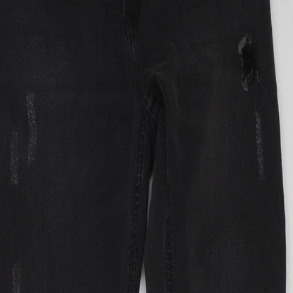 Womens UK Size 10 H&M Regular Fit Skinny Black Jeans