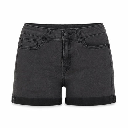 Noisy may Womens Grey Cotton Hot Pants Shorts Size S Regular Button
