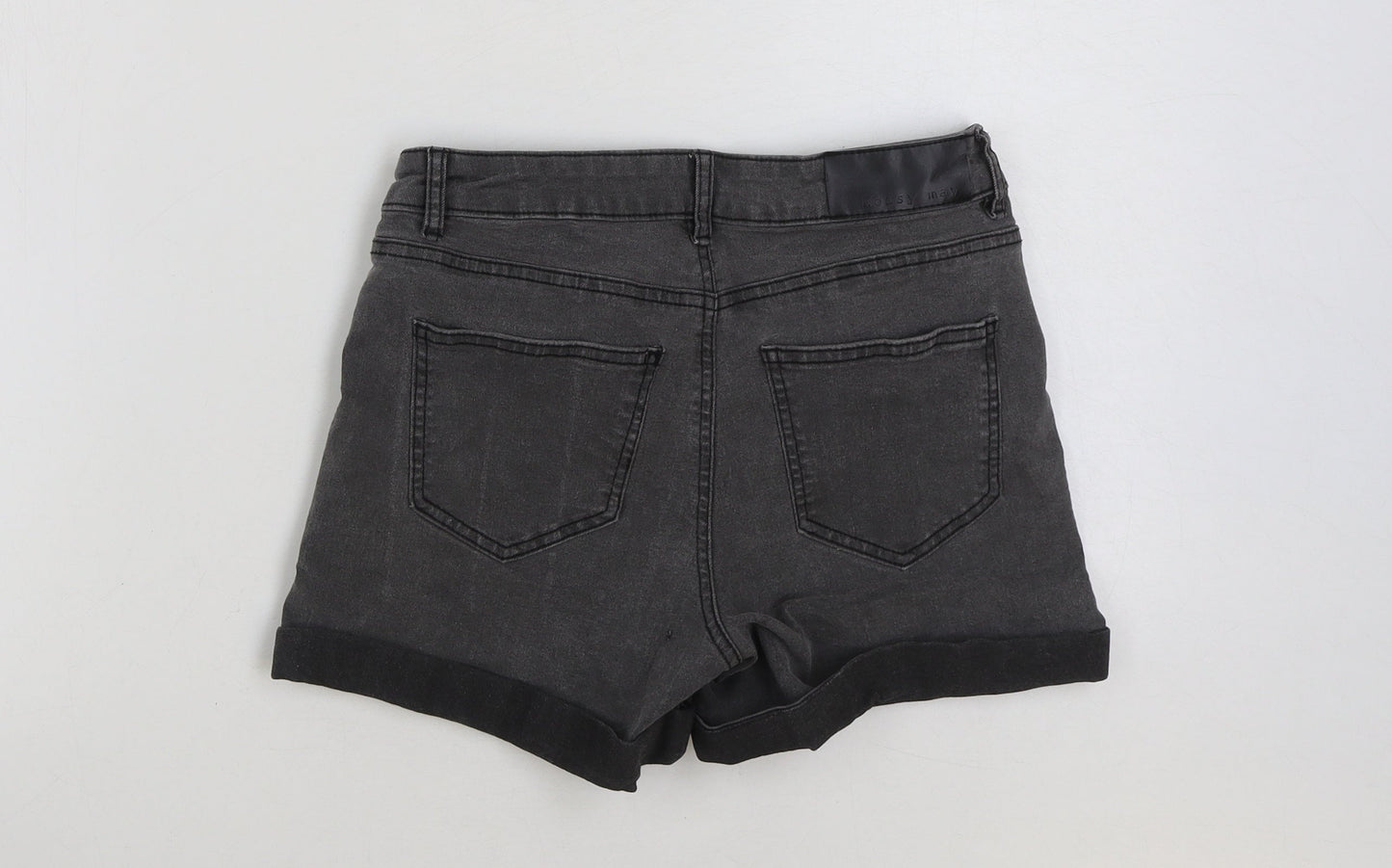 Noisy may Womens Grey Cotton Hot Pants Shorts Size S Regular Button