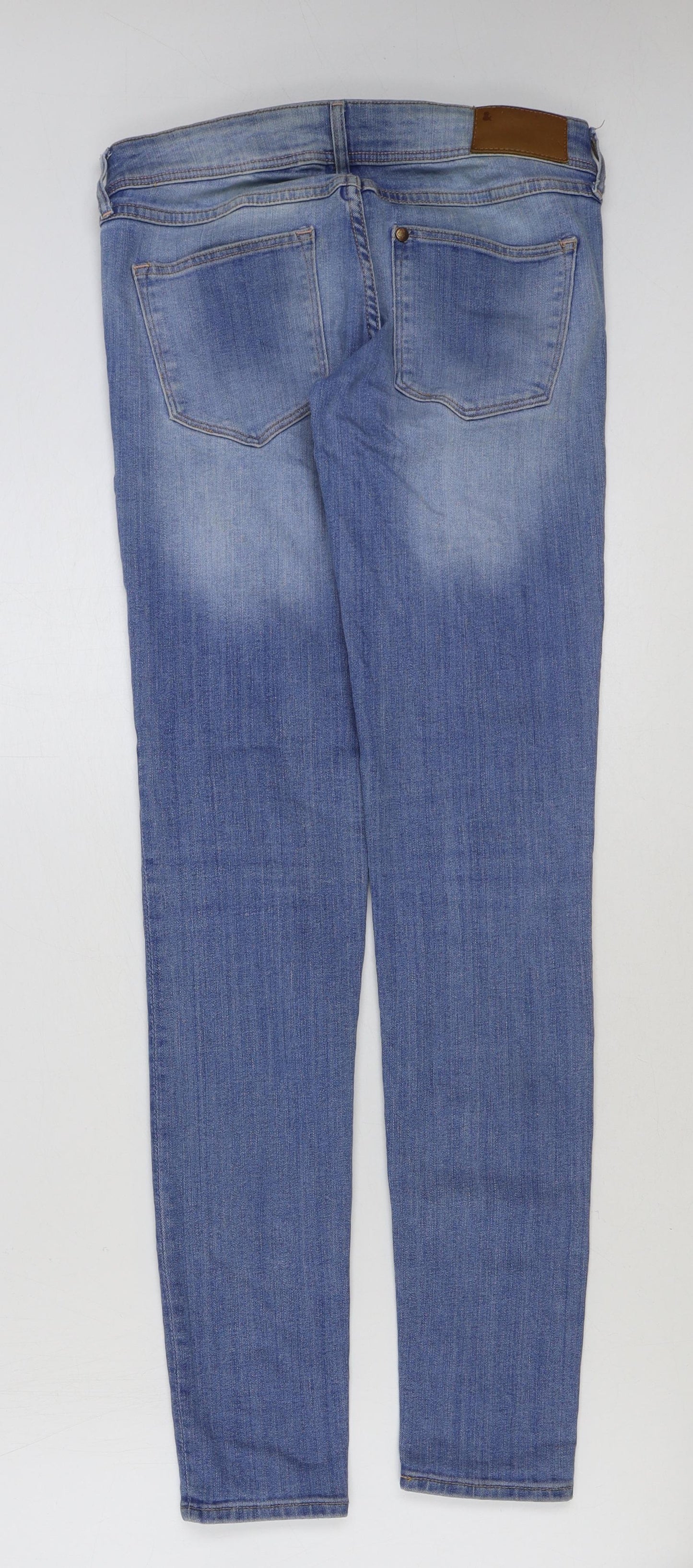 &denim Womens Blue Cotton Skinny Jeans Size 27 in L32 in Regular Button