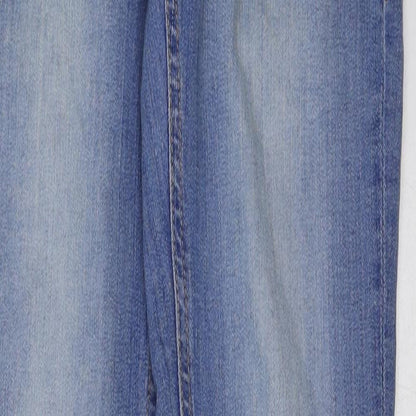 &denim Womens Blue Cotton Skinny Jeans Size 27 in L32 in Regular Button