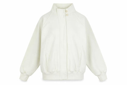 Womens UK Size 12 Marks and Spencer White Full Zip Sweatshirt