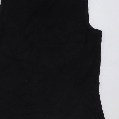 Dorothy Perkins Womens Multicoloured Colourblock Acrylic Basic Tank Size 12 Round Neck
