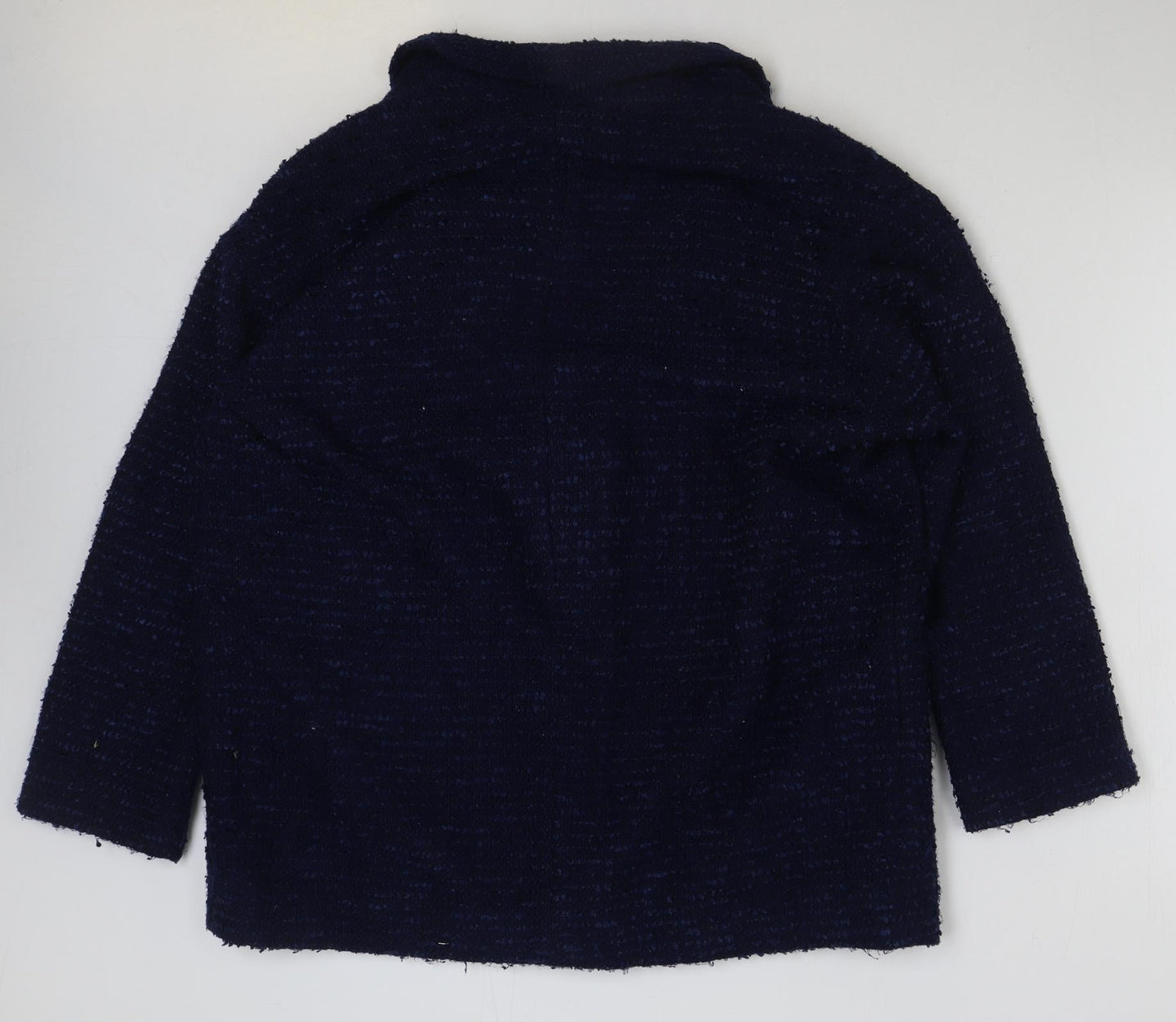 Womens UK Size 14 River Island Blue Pea Coat