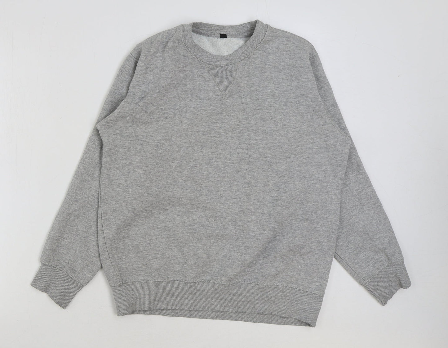 Preworn Womens Grey Polyester Pullover Sweatshirt Size S Pullover