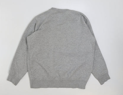 Preworn Womens Grey Polyester Pullover Sweatshirt Size S Pullover