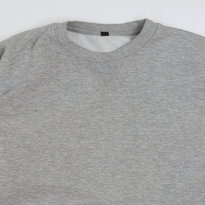 Preworn Womens Grey Polyester Pullover Sweatshirt Size S Pullover