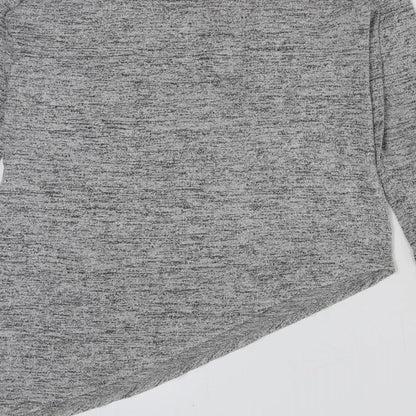 Young Dimension Girls Grey Polyester Basic T-Shirt Size 11-12 Years Round Neck Pullover - I deserve beautiful things