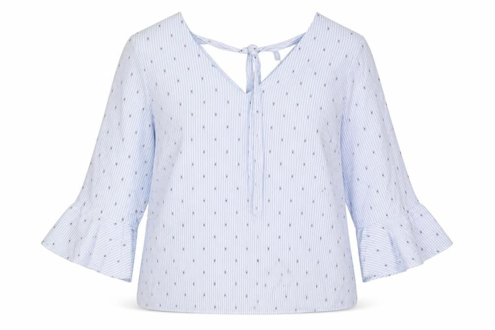 Womens UK Size 14 Matalan Blue Basic Blouse