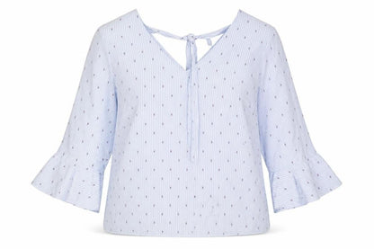 Womens UK Size 14 Matalan Blue Basic Blouse