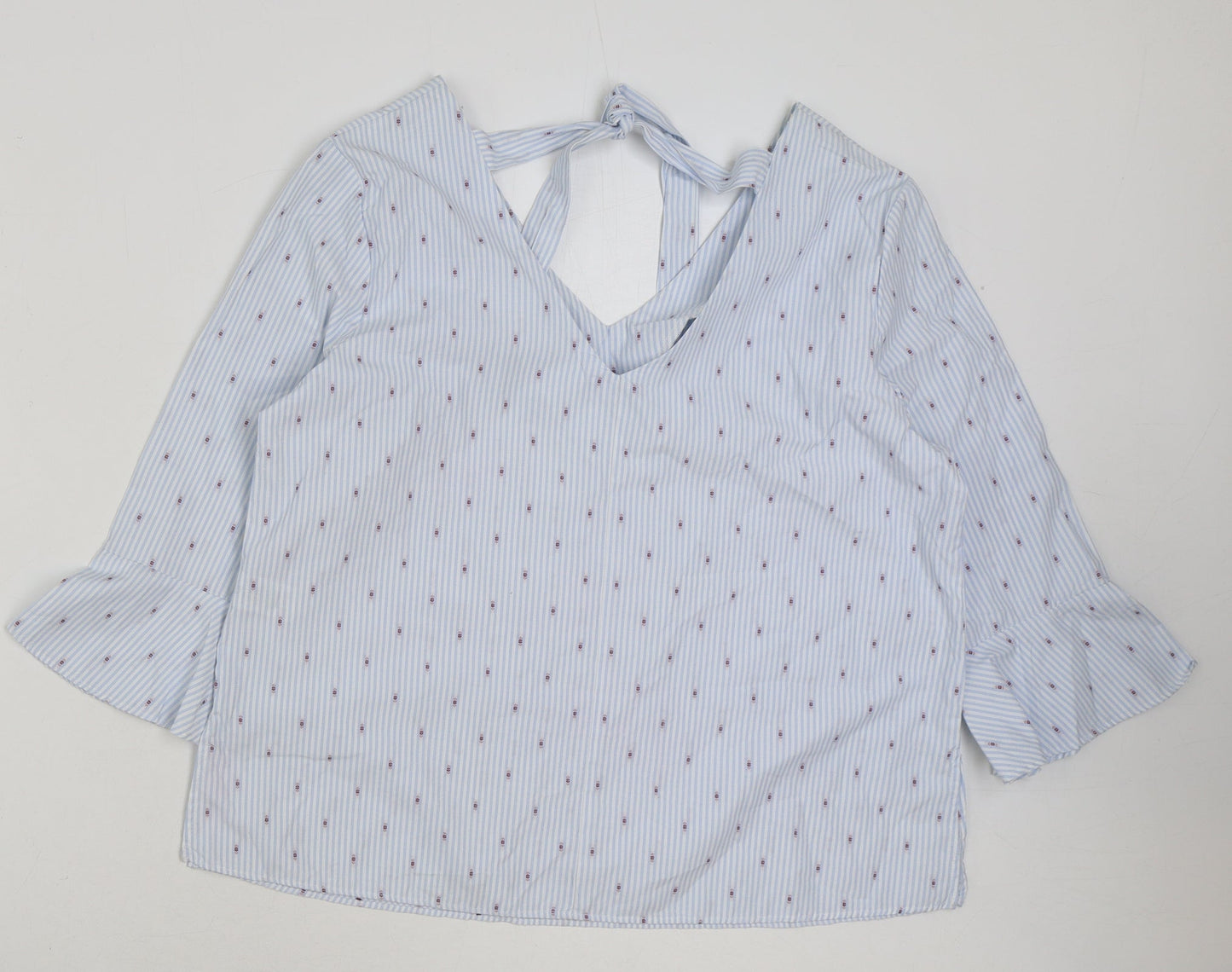 Womens UK Size 14 Matalan Blue Basic Blouse