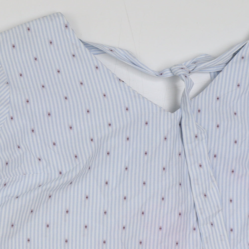 Womens UK Size 14 Matalan Blue Basic Blouse