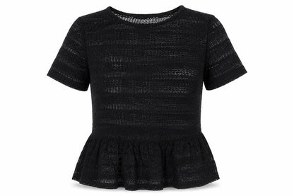 Womens UK Size 8 River Island Black Basic Blouse