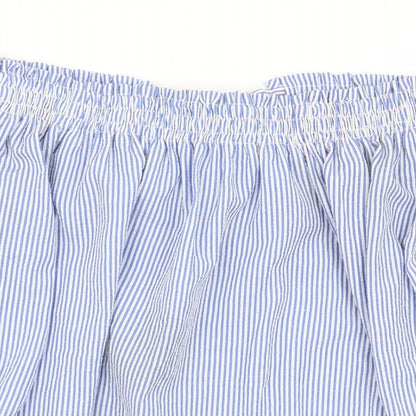 Womens UK Size 4 Atmosphere Blue Basic Blouse