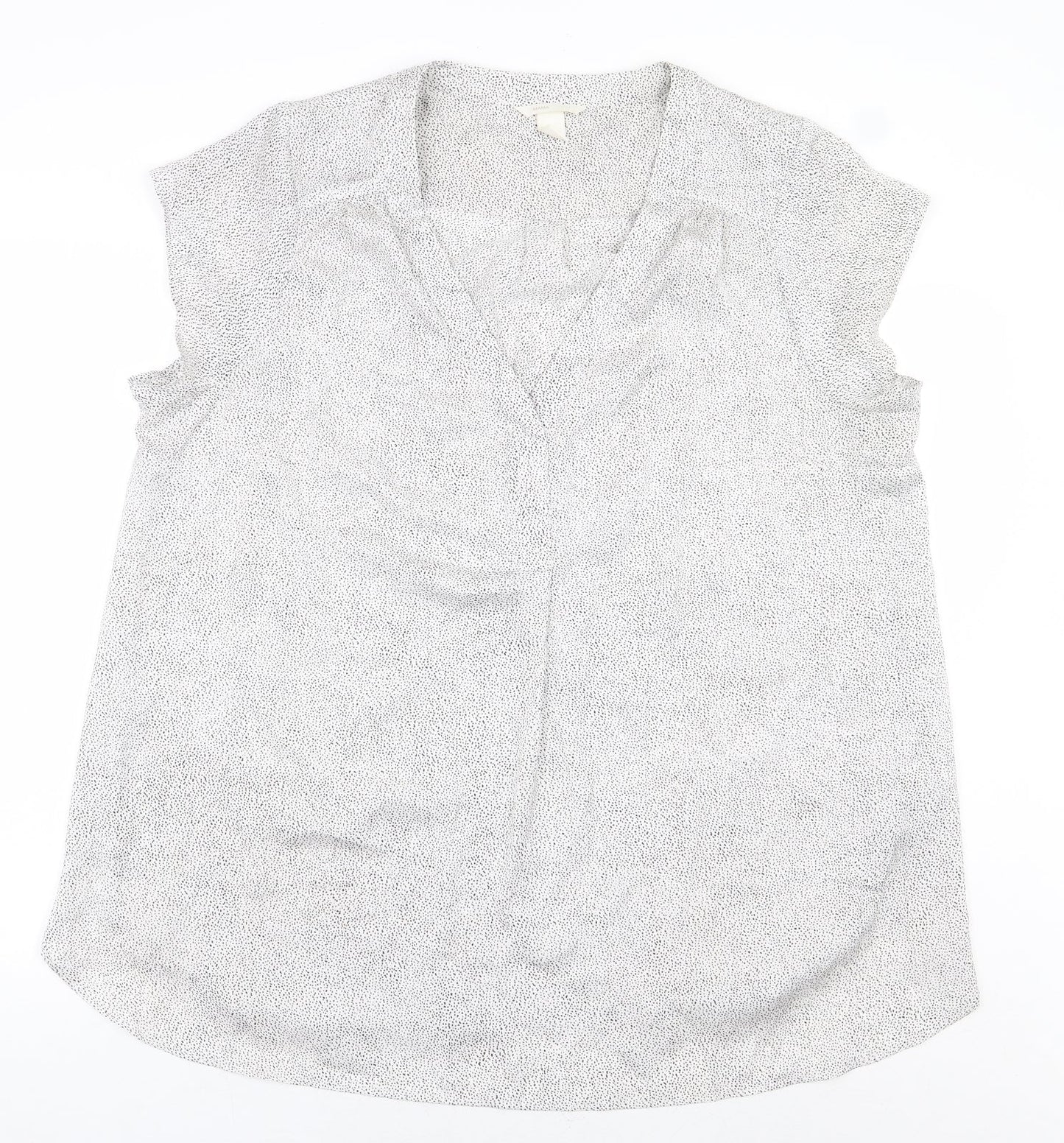 Womens UK Size XL H&M White Basic Blouse