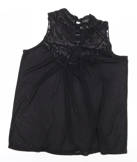 Womens UK Size 10 Atmosphere Black Basic Blouse