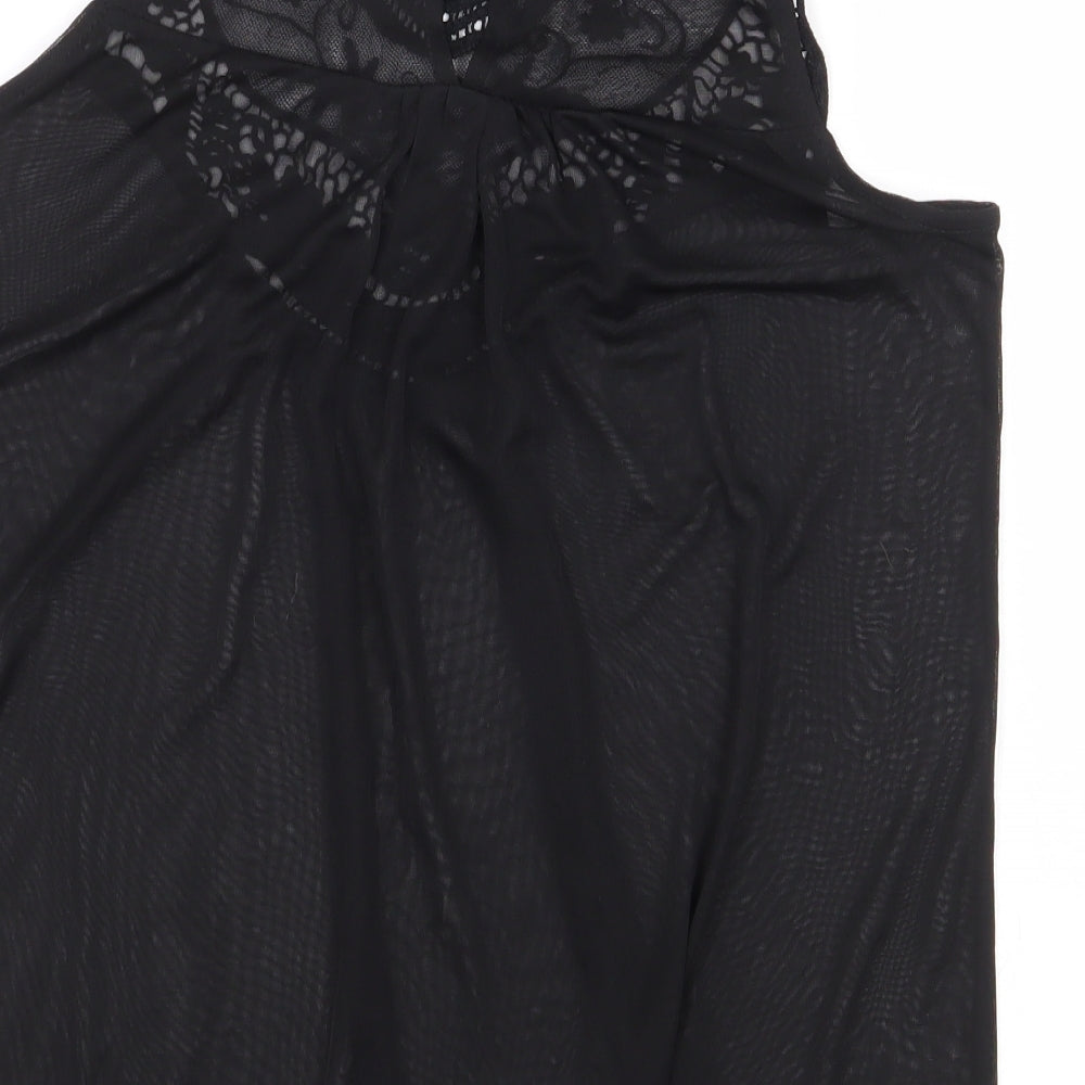 Womens UK Size 10 Atmosphere Black Basic Blouse