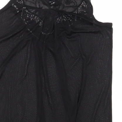 Womens UK Size 10 Atmosphere Black Basic Blouse