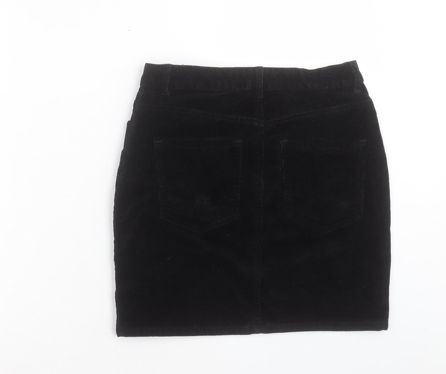 Noisy may Womens Black Cotton Mini Skirt Size S Button