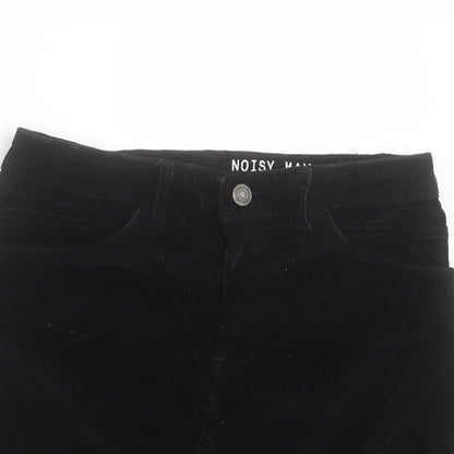 Noisy may Womens Black Cotton Mini Skirt Size S Button
