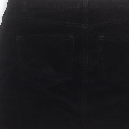 Noisy may Womens Black Cotton Mini Skirt Size S Button