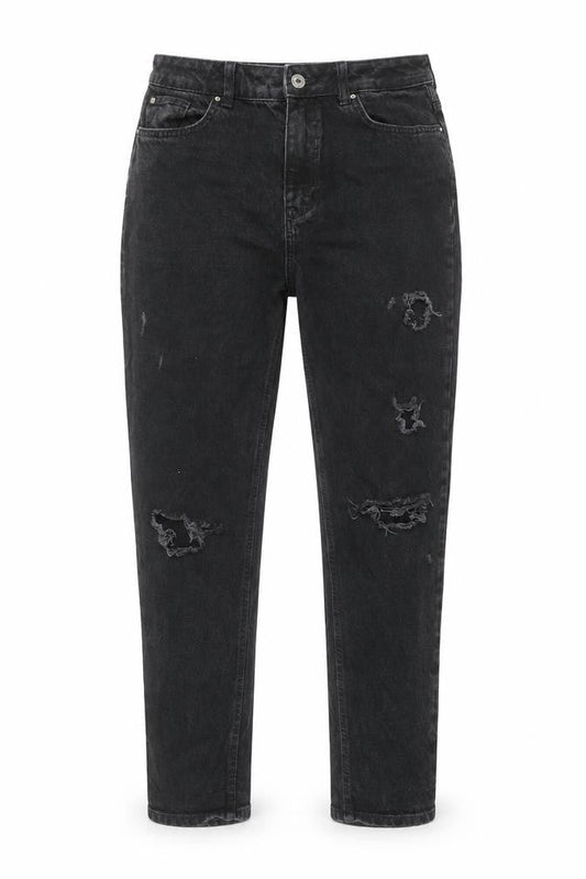 Womens UK Size 10 Denim & Co. Regular Fit Tapered Black Jeans