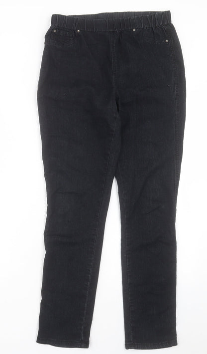 Womens UK Size 30 in Preworn Regular Fit Jegging Black Trousers