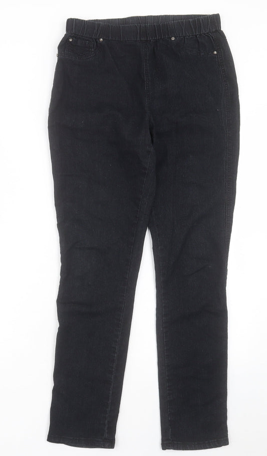 Womens UK Size 30 in Preworn Regular Fit Jegging Black Trousers