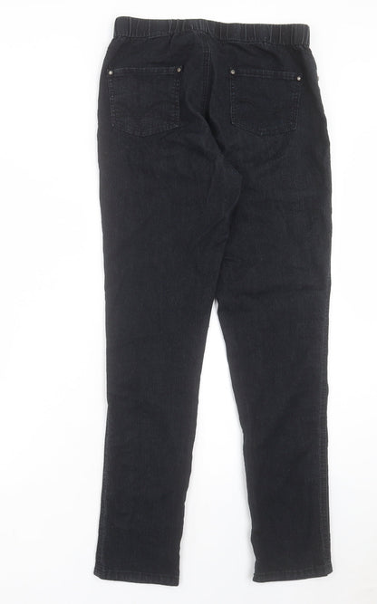 Womens UK Size 30 in Preworn Regular Fit Jegging Black Trousers