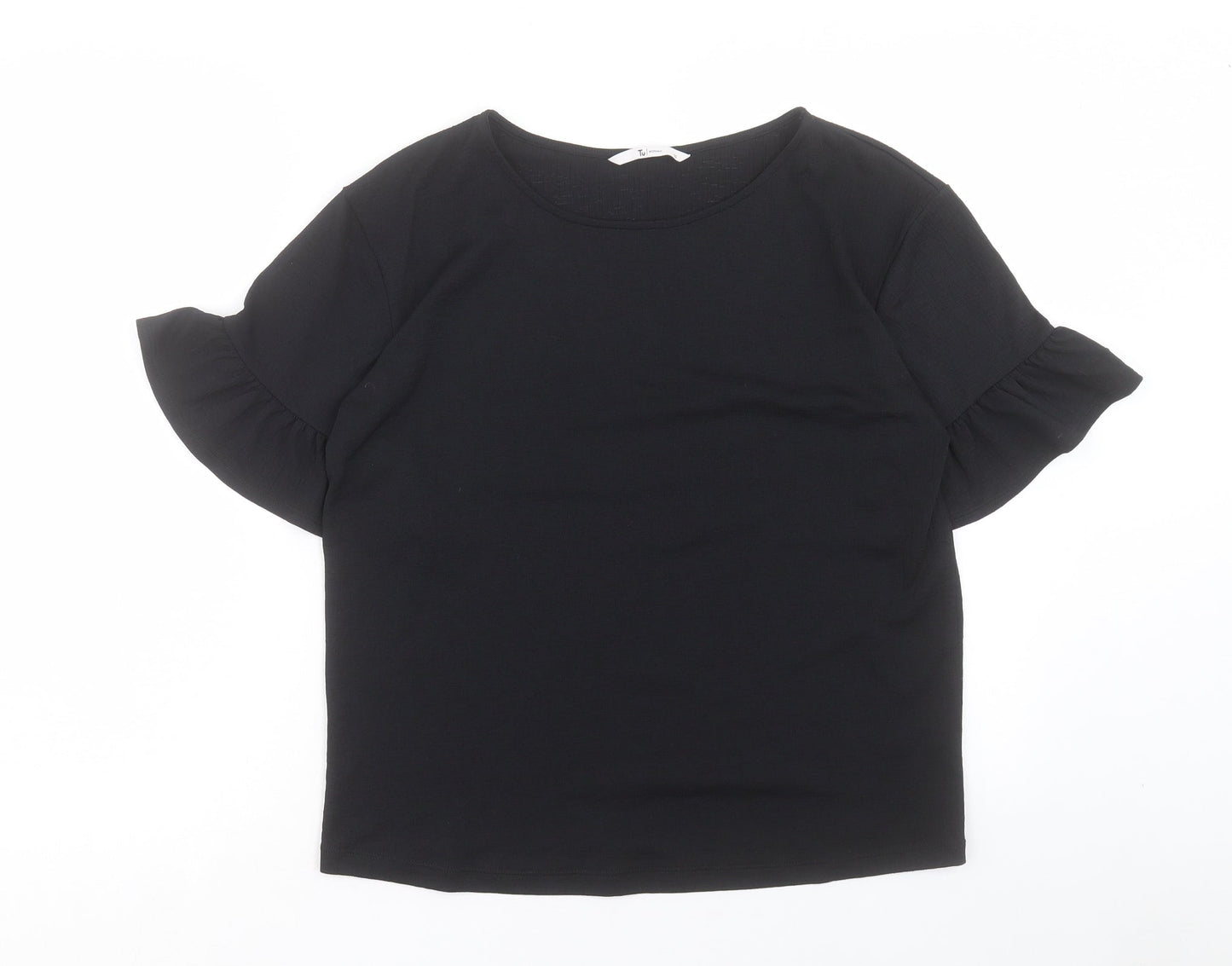 Womens UK Size 10 TU Black Basic T-Shirt