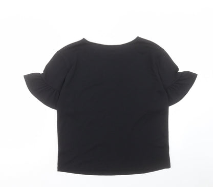 Womens UK Size 10 TU Black Basic T-Shirt