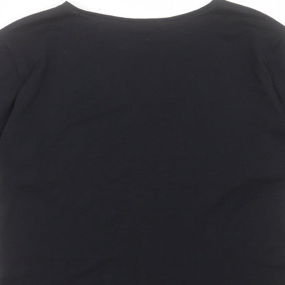 Womens UK Size 10 TU Black Basic T-Shirt