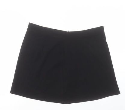 CIDER Womens Beige Polyester Mini Skirt Size 2XL Zip