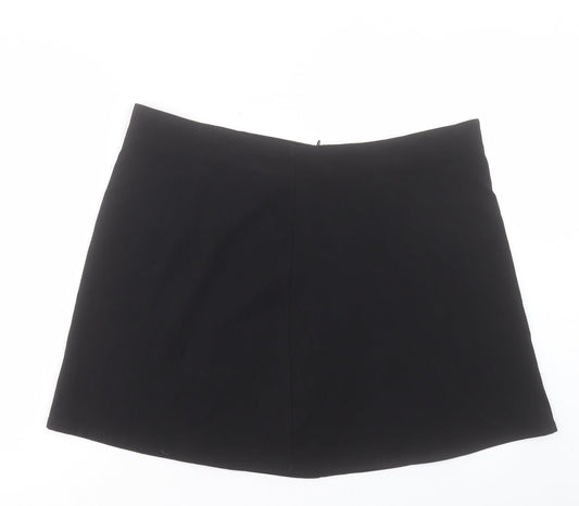 CIDER Womens Beige Polyester Mini Skirt Size 2XL Zip