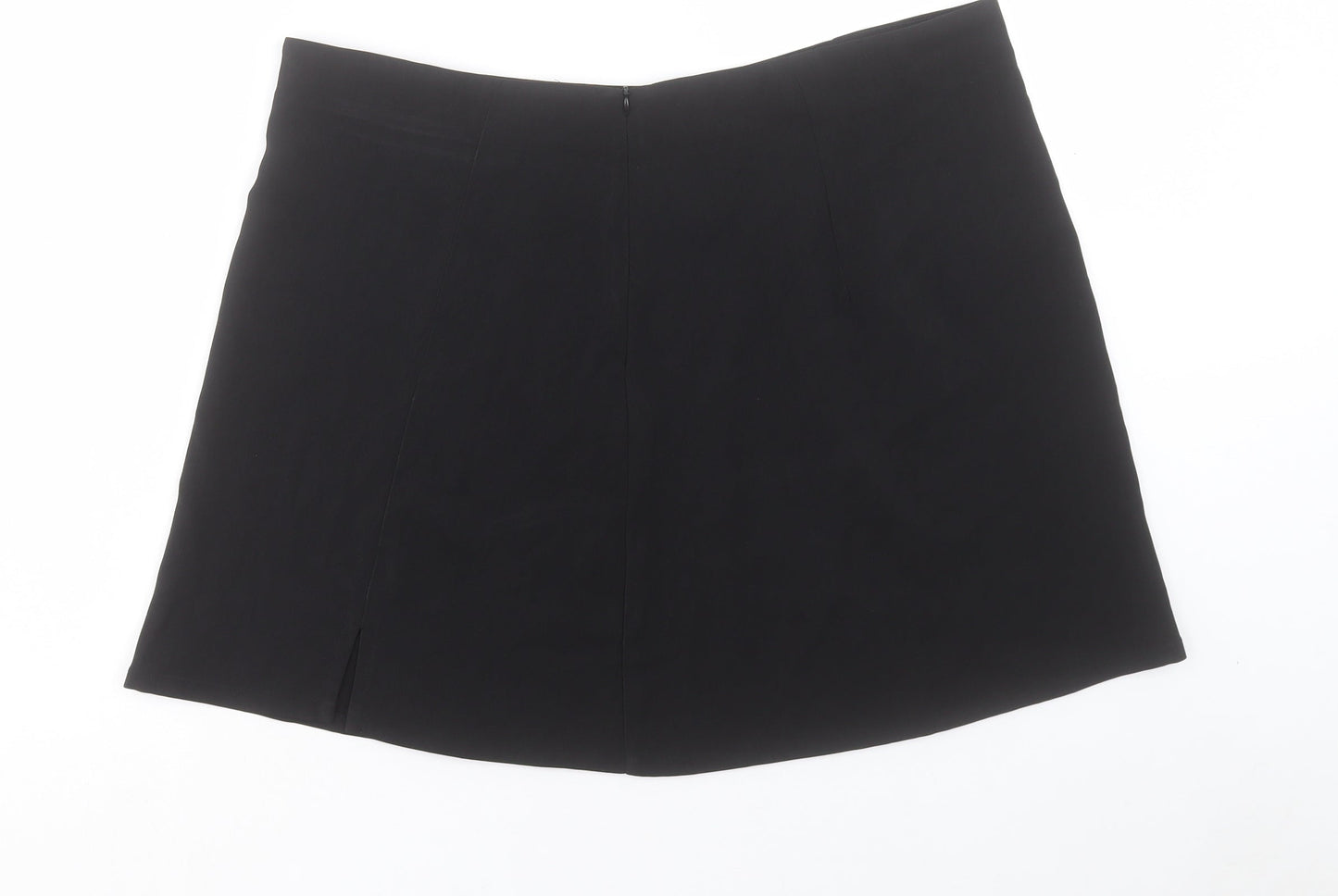 CIDER Womens Beige Polyester Mini Skirt Size 2XL Zip